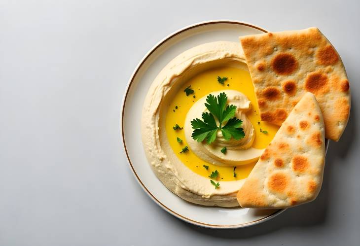 Classic Hummus with Parsley A Mediterranean Staple